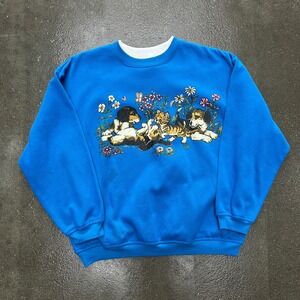 Vintage Cat and Dogs Crewneck